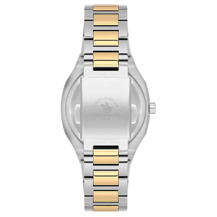 Santa Barbara Polo Club Women Stainless Steel Silver and Gold Watch SB1106256