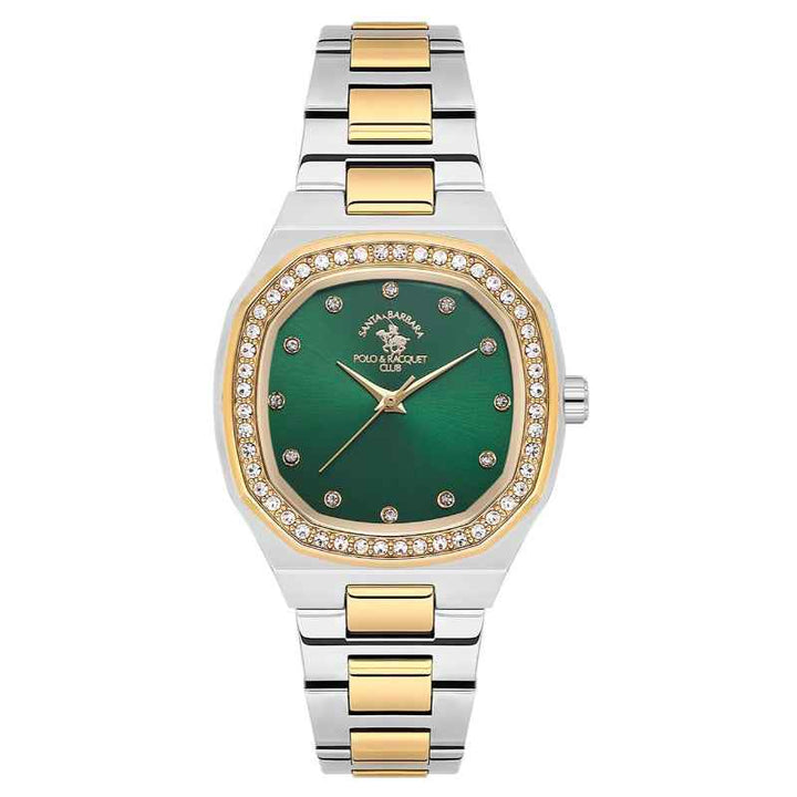 Santa Barbara Polo Club Women Stainless Steel Silver and Gold Watch SB1106256
