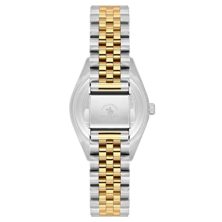 Santa Barbara Polo Club Women Stainless Steel Silver and Gold Watch SB1106433