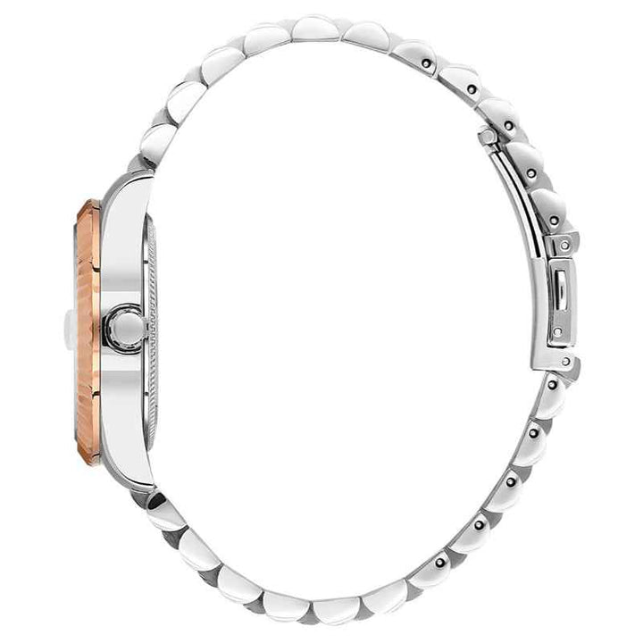 Santa Barbara Polo Club Women Stainless Steel Silver and Rose Gold Watch SB1106434