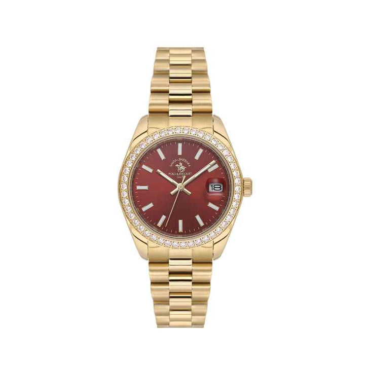 Santa Barbara Polo Club Unique Women Stainless Steel Gold Watch SB4100173