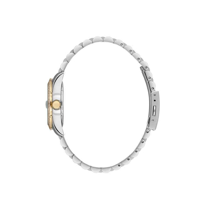 Santa Barbara Polo Club Unique Women Stainless Steel Silver and Gold Watch SB4100175