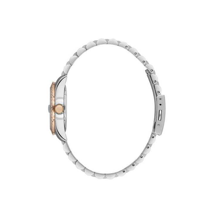 Santa Barbara Polo Club Unique Women Stainless Steel Silver and Rose Gold Watch SB4100176