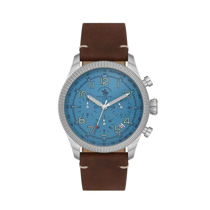Santa Barbara Polo Club Legend Men Calf Leather Dark Brown Watch SB8100084