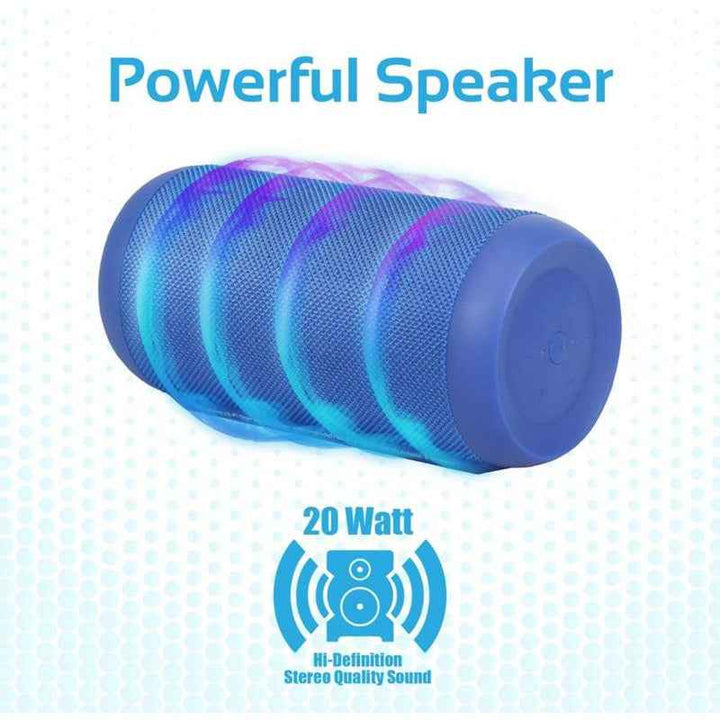 Promate Silox True Wireless Stereo Portable Speaker Blue 20 W SILOX-BLU