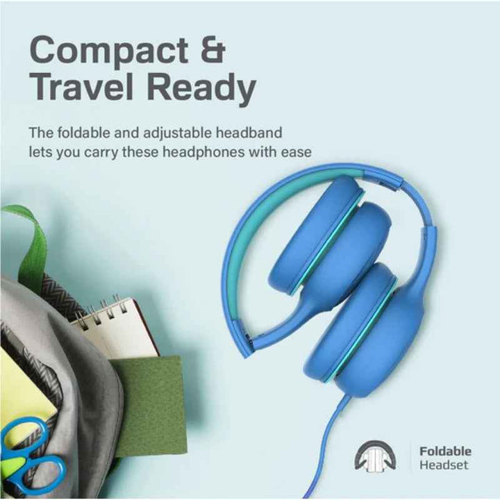 Promate Simba On Ear Headset Aqua Blue SIMBA-BLU