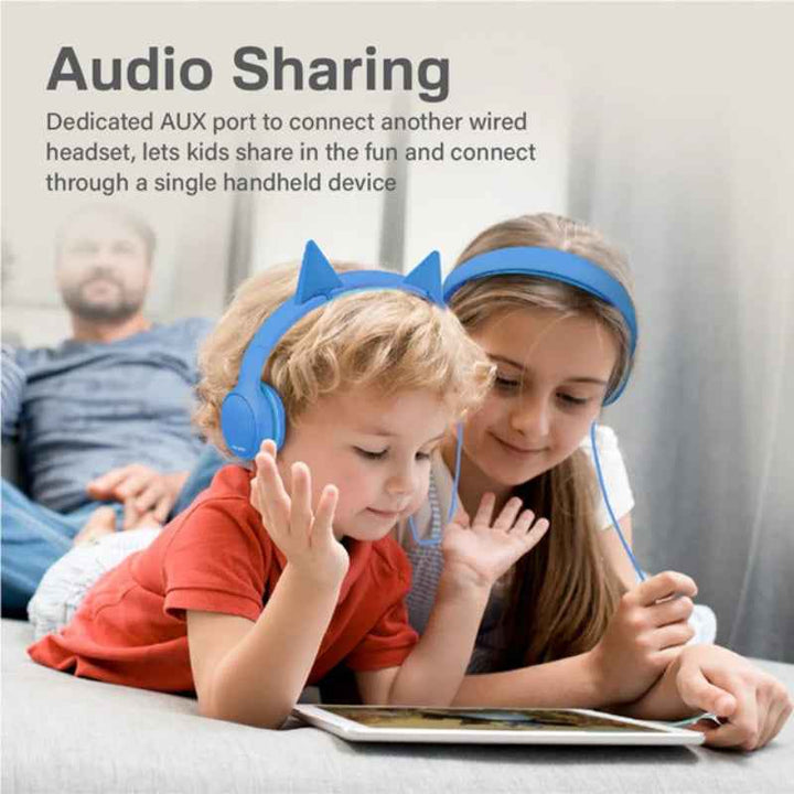 Promate Simba On Ear Headset Aqua Blue SIMBA-BLU