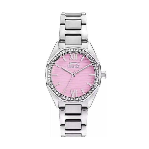 Slazenger Women Silver Stainless Steel Analog Watch