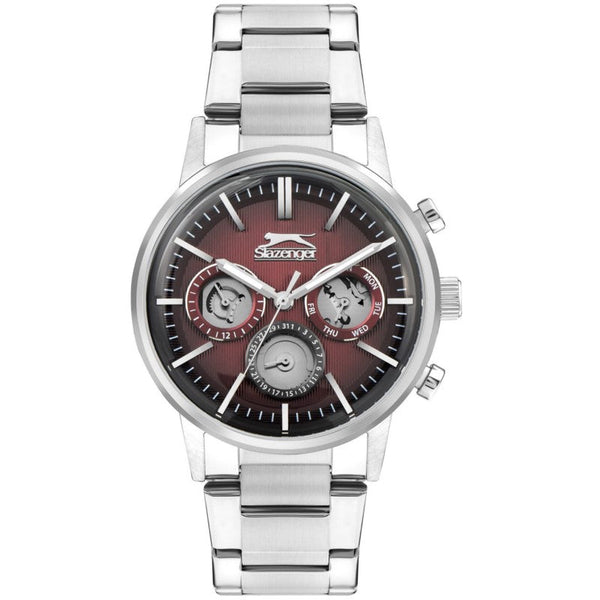 Slazenger Men Silver Stainless Steel Analog Watch