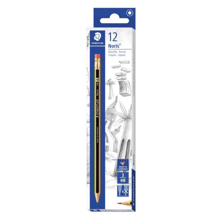 Noris Pencil with Rubber tip Pack of 12 ST-122-HBA-53