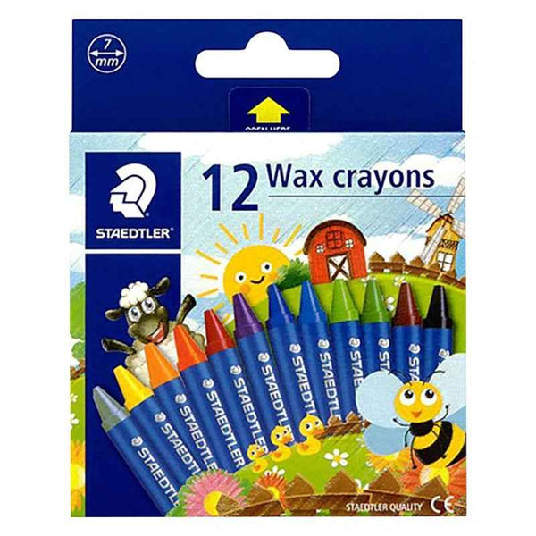 Staedtler Wax Crayon Set of 12 colors