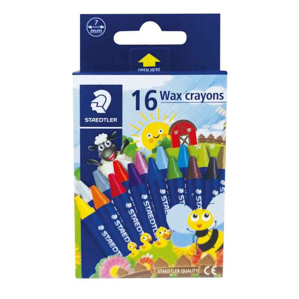 Staedtler Wax Crayon St-16 Colors
