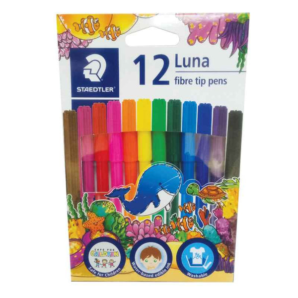 Staedtler Luna Fibre-Tipped Pen 12 Colors