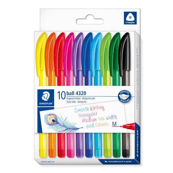 Staedtler 432 Assorted Colors Set of 10 ST-4320-MC10