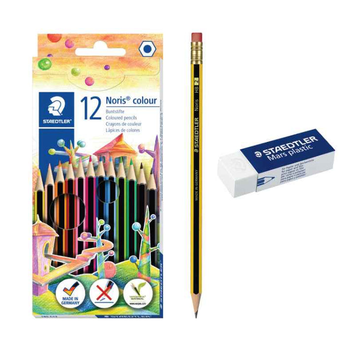 Staedtler 185C12 Noris Mini Eraser Promo pack ST-61-SET6-N