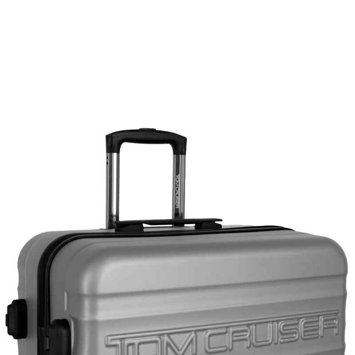 Tomcruiser Premier Smart Scale Hard Trolley 20, 24, 28 Inch Silver TC-HT-117