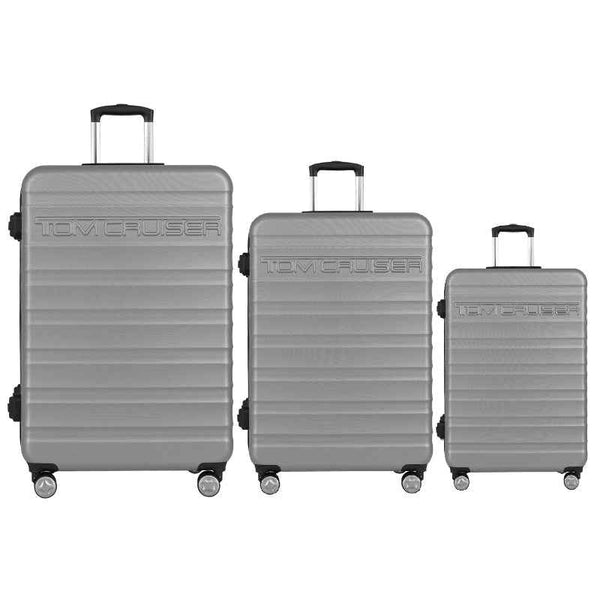 Tomcruiser Premier Smart Scale Hard Trolley 20, 24, 28 Inch Silver TC-HT-117