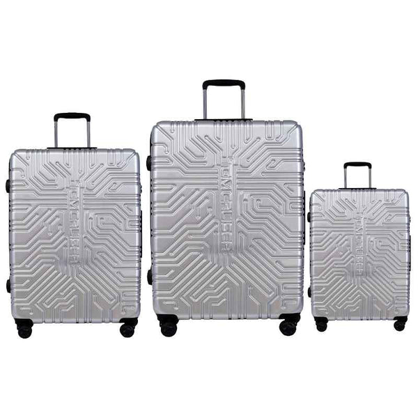Tomcruiser Matrix Hard Trolley 20, 24, 28 Inch Silver TC-HT-136