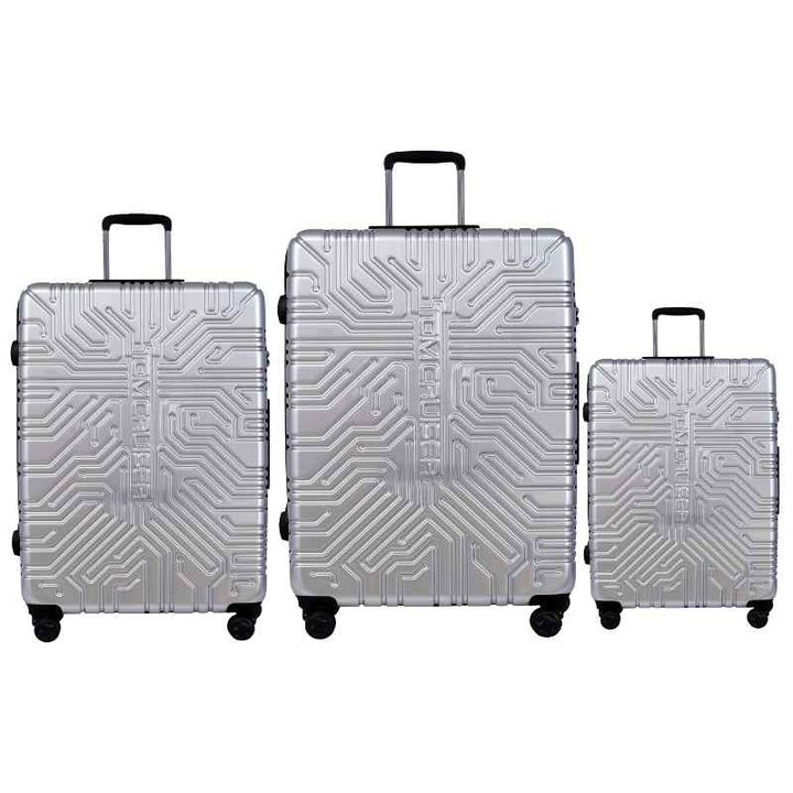 Tomcruiser Matrix Hard Trolley 20, 24, 28 Inch Silver TC-HT-136