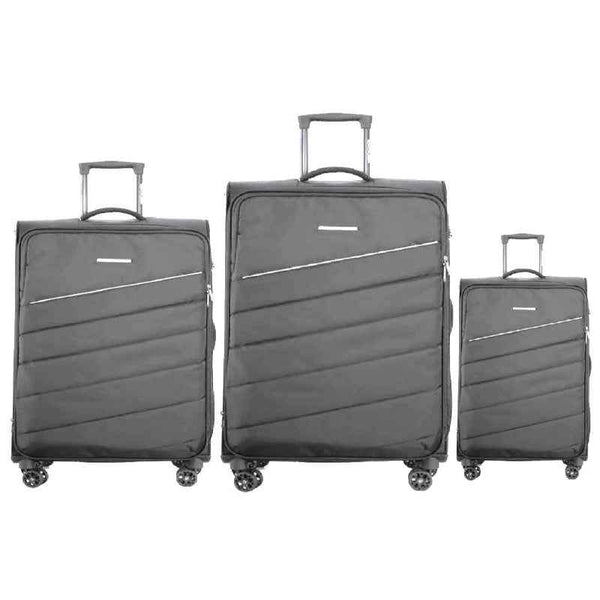 Tomcruiser Elite Soft Luggage Trolley 20, 24, 28 Inch Grey TC-HT-144