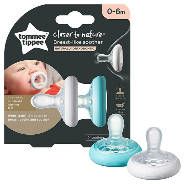 Tommee Tippee Breast Like Soother 0-6 Months 2 pcs Set TT43344005