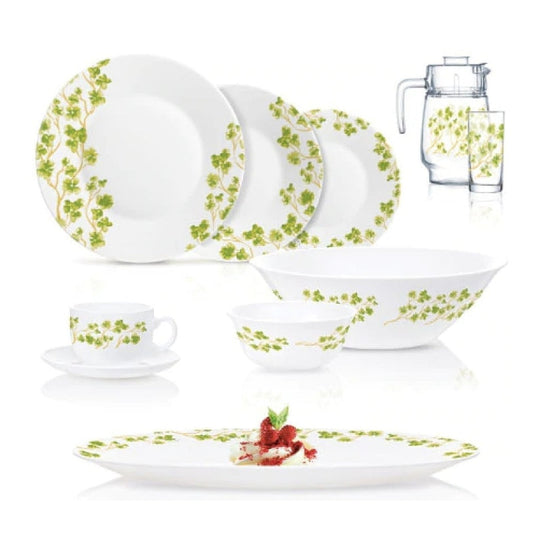 Luminarc Dinner Set Esse Greenery Gala 46 Pieces Ame