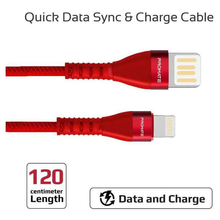 Promate VIGORAYI Lightning Cable 1.2M Red VIGORAY‐I-RED