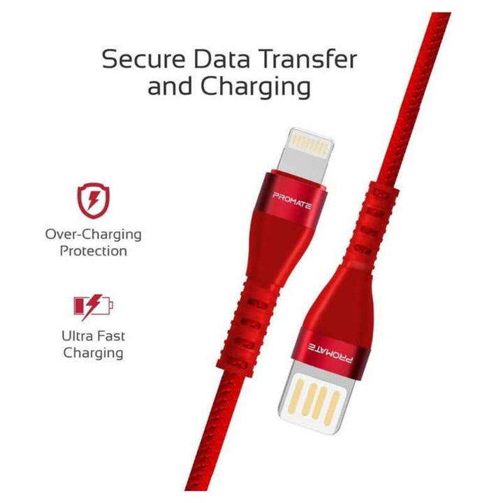 Promate VIGORAYI Lightning Cable 1.2M Red VIGORAY‐I-RED