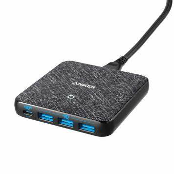 Anker Powerport Atom III PD 65W 4 Port Black AN.A2045K11.BK - Salman Stores