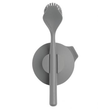 Brabantia Dish Brush With Suction Cup Holder Dark Grey 117589