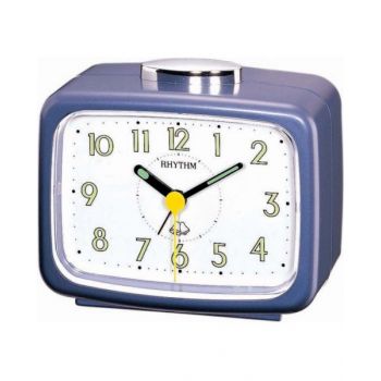 Rhythm Alarm Clock, Blue - 4Ra456-Wr04