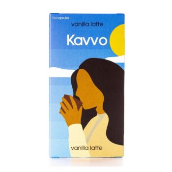 Kavvo Coffee Capsules Set Vanilla Latte 10 Pcs For Nespresso ABP0075S