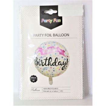 AQ Foil Balloon Happy Birthday 18 Inch AQ867078