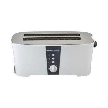 Black & Decker Toaster 4 Slice 1350W White BDET124B5