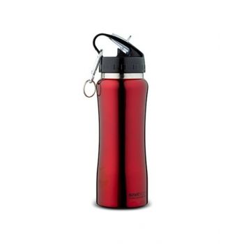 Nava Stainless Steel Vacuum Travel Bottle Red With Keychain "Acer" 500ml 1001095