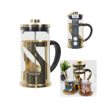 CMP French Press Cafetiere Gold Metal 60 Cl CMKA4585