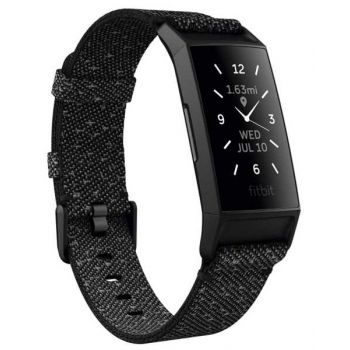 Fit Bit Charge 4 Se NFC Granite Reflective Woven/Black Smart Watch FB8038694
