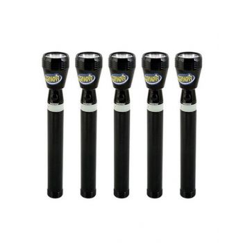 Geepas 5 In 1 Rechargeable Family Pack LED Flashlight 258.5mm GFL4669