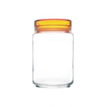 Luminarc Jar 1 Litre With Orange Lid - L8339