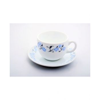 La Opala Cup & Saucer Iris Grace Blue 22 cl White LAIVCS22ILGB