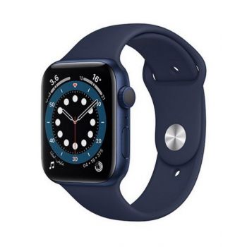 Apple Watch Series 6 GPS, 40mm Blue Aluminium Case with Deep Navy Sport Band MG143