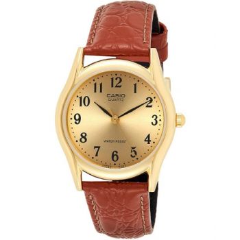 Casio Men's Leather Strap watch #MTP-1094Q-9B