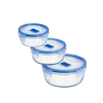 Luminarc Pure Box Active 3 Piece Round Container - N2624
