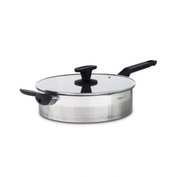 Nava Stainless Steel Fry Pan With Lid "Acer" 26cm NV1001164