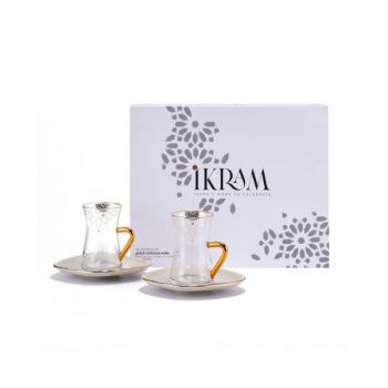 Ikram Tea Glass Set Beige 19 Pcs Set OHET1415
