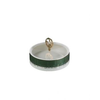 Kufi Date Bowl with Cover Small Green OHGY1219