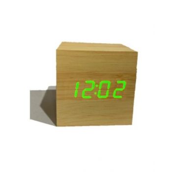 Power Wooden Led Clock PET504