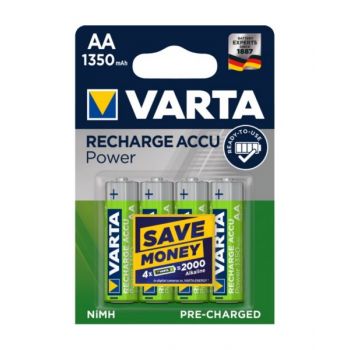 Virta Accu Rechargeable Aa Battery 1350 Mah - Pack Of 4