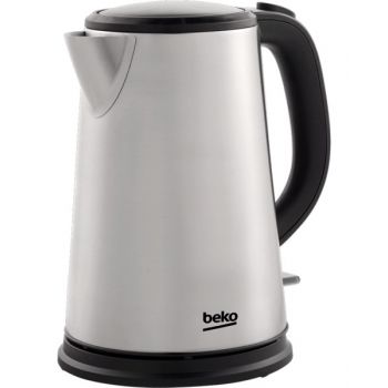 Beko Cordless Kettle 1.7L 2200W, Stainless Steel WKM6226I