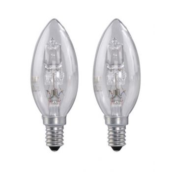 Xavax 112460 Halogen Candle Bulb, E14, 30W, WarmWhite, 2 Pieces